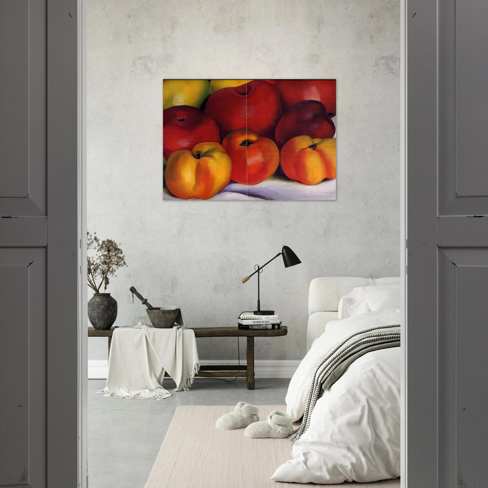 Apple Family - Georgia O'Keeffe Brushed Aluminum Print - 70x100 cm / 28x40 inches | Georgia O'Keeffe Aluminum Print | Georgia O'Keeffe Prints