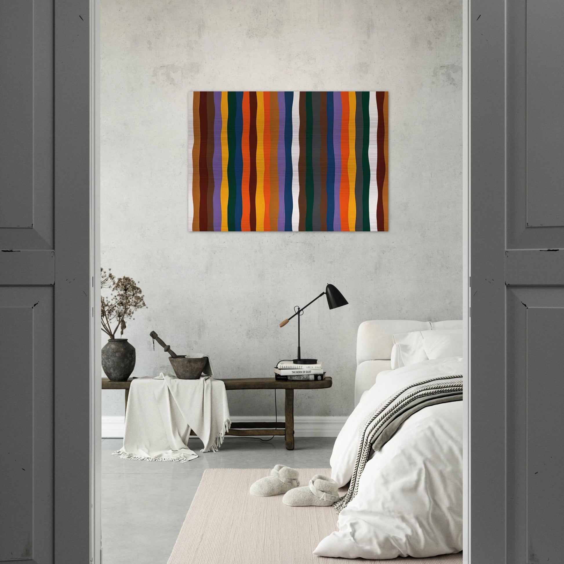 #20 - 1977 - Karl Benjamin Brushed Aluminum Print - 70x100 cm / 28x40 inches | Karl Benjamin Aluminum Print | Karl Benjamin Prints