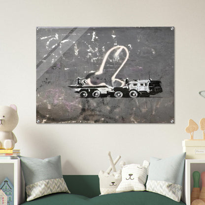 KYIV VELYKA ZHYTOMYRSKA 13 2022 - Banksy Acrylic Print - 70x100 cm / 28x40″ inches | Banksy Wall Art | Banksy Prints