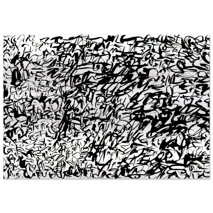 UNTITLED 1978 2 - Keith Haring Brushed Aluminum Print - 70x100 cm / 28x40 inches | Keith Haring Aluminum Print | Keith Haring Prints