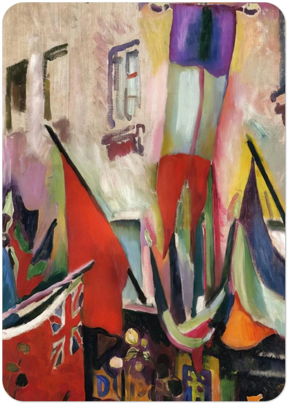 FLAGS 1906 By Raoul Dufy Pack of 10 Post Cards | Raoul Dufy Post Cards | A6 (10.5 x 14.8 cm) - 4.1 x 5.8 inches