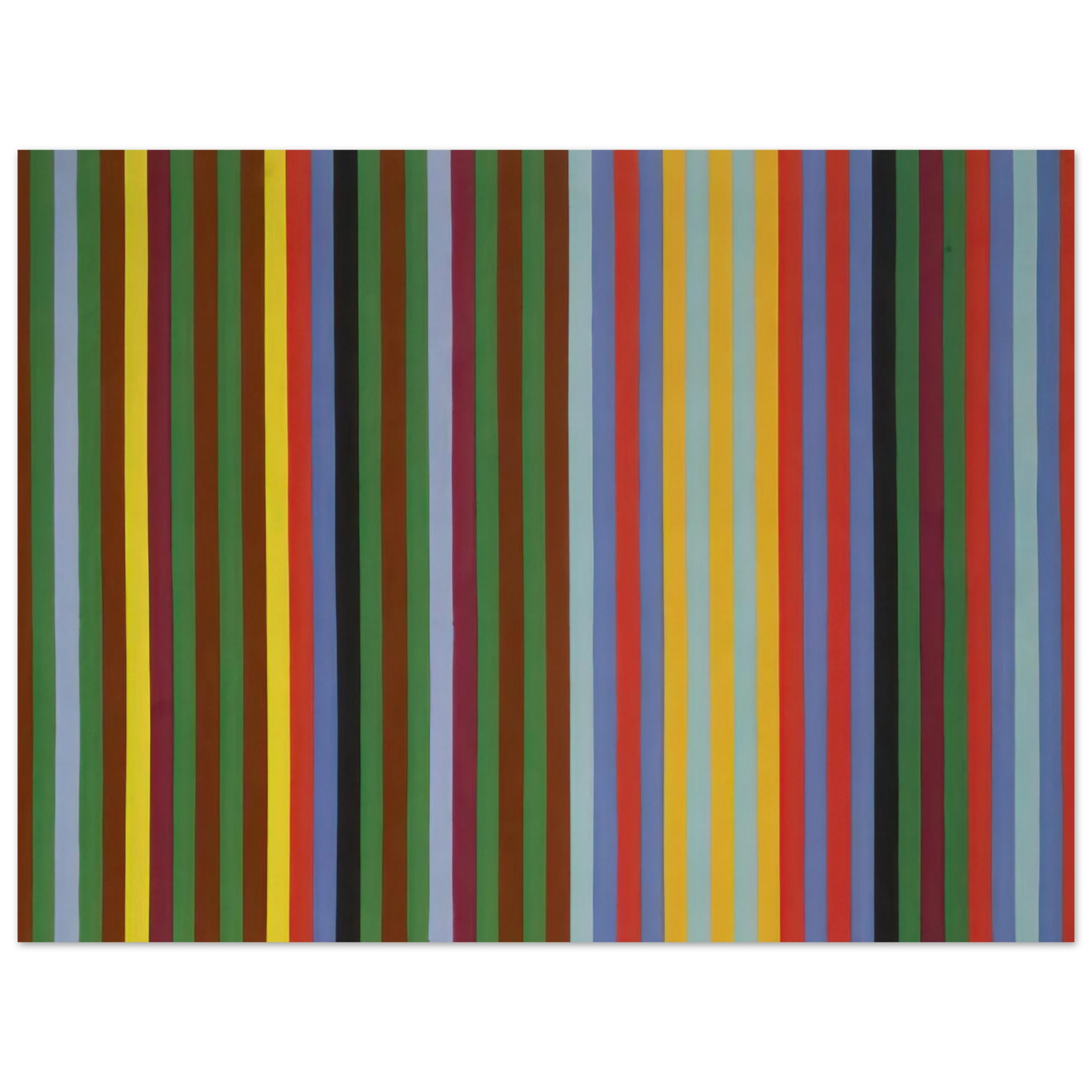 Gene Davis - Circus Sounds - 1967  75x100 cm / 30x40inches Fine Art Poster