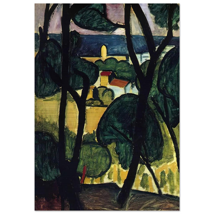 VIEW OF COLLIOURE - Henri Matisse Brushed Aluminum Print - 70x100 cm / 28x40 inches | Henri Matisse Aluminum Print | Henri Matisse Prints