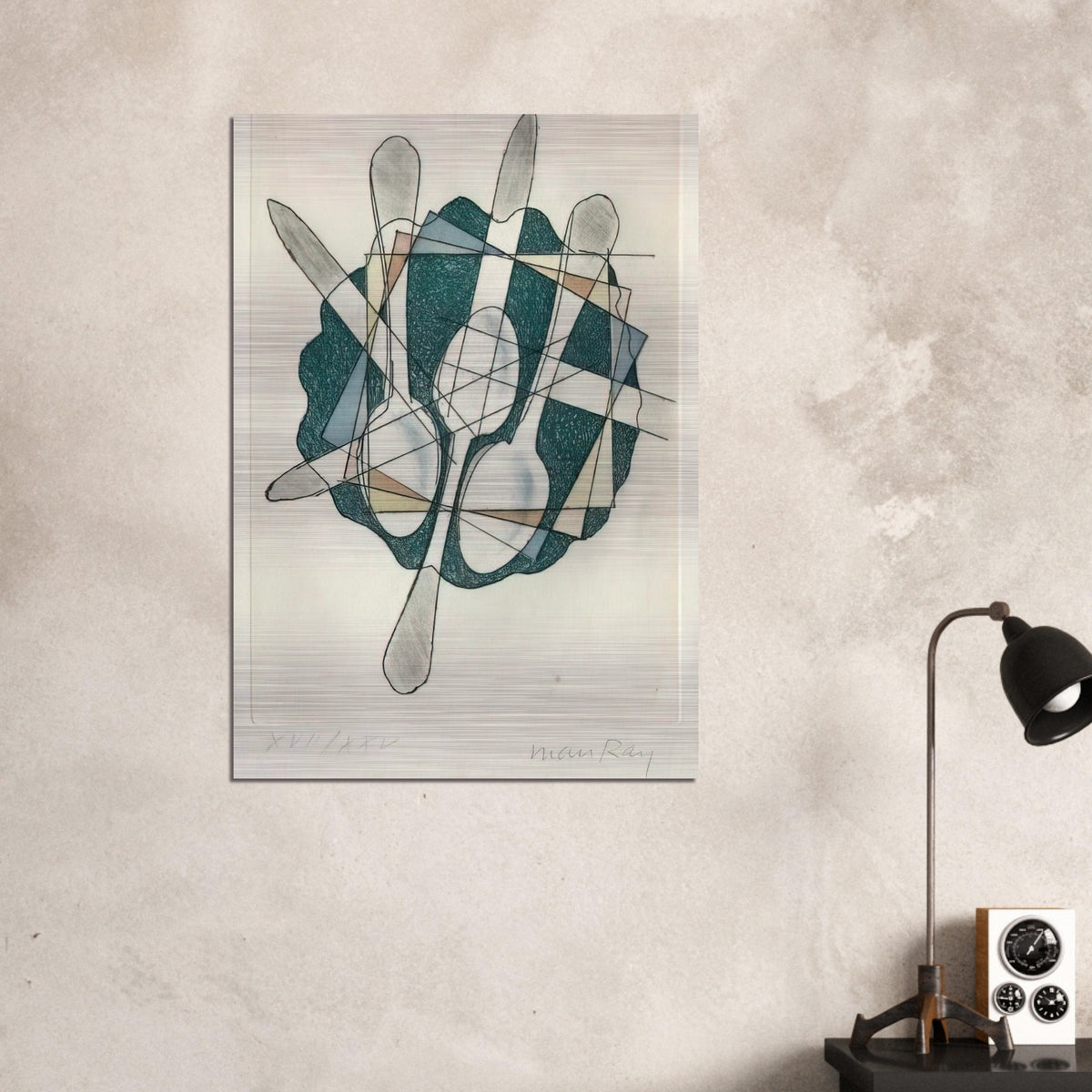 ELECTRO MAGIE - Man Ray Brushed Aluminum Print - 70x100 cm / 28x40 inches | Man Ray Aluminum Print | Man Ray Prints