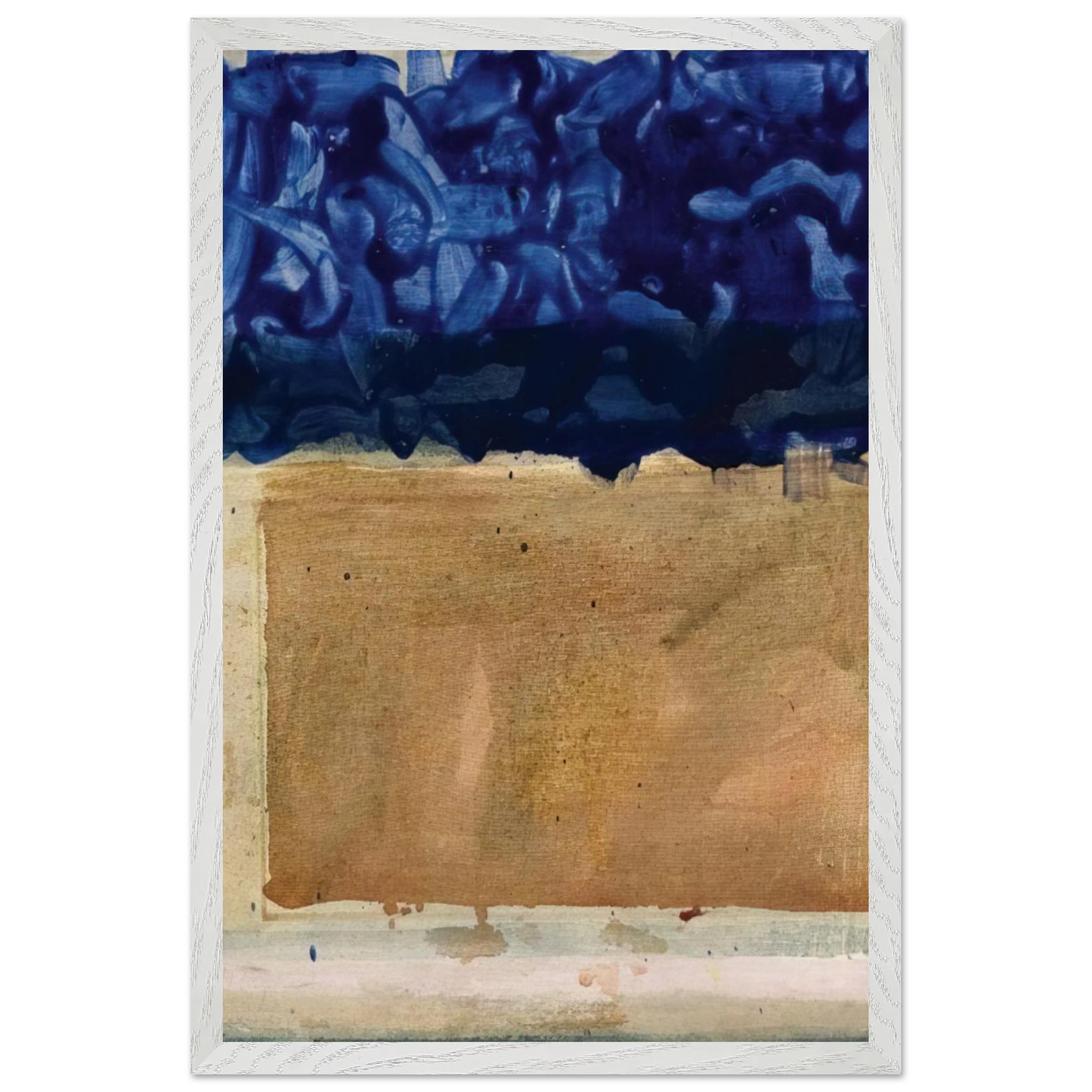 Helen Frankenthaler - Shoreline - 1952 Wall art - 40x60 cm / 16x24 inches - Premium Wooden Framed Poster With Fine Art Paper-canvas - Wood frame