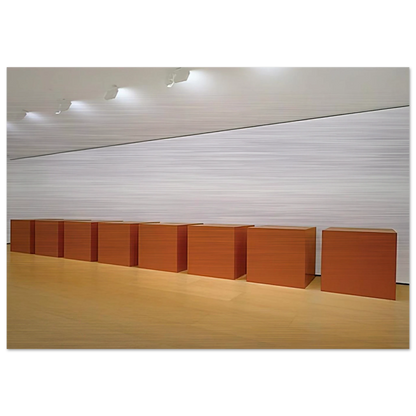 Untitled - 1971 - Donald Judd Brushed Aluminum Print - 70x100 cm / 28x40 inches | Donald Judd Aluminum Print | Donald Judd Prints