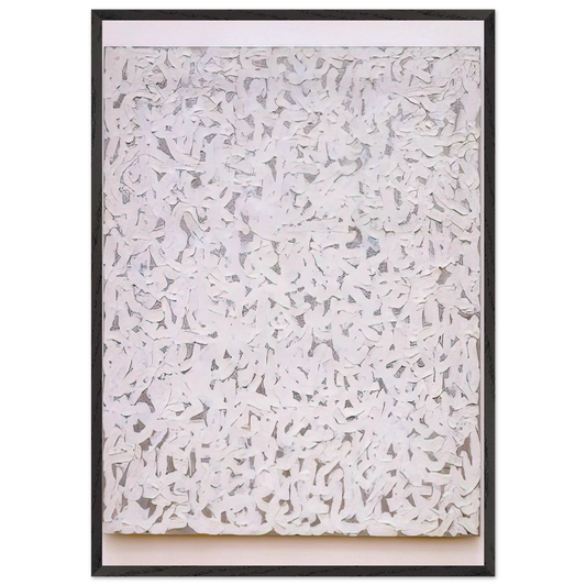 Points - Robert Ryman 70x100 cm / 28x40 inches Framed Art Print – Black Wooden Frame