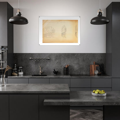 TRADEMARK STUDY 1 1962 - Edward Ruscha Acrylic Print - 70x100 cm / 28x40″ inches