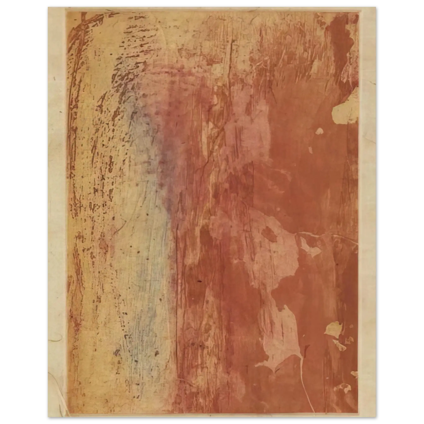 Helen Frankenthaler - Ganymede - 1978 Wall art - 28x43  cm / XL (11x17 Inches) - Premium Wooden Framed Poster With Fine Art Paper - Wood frame