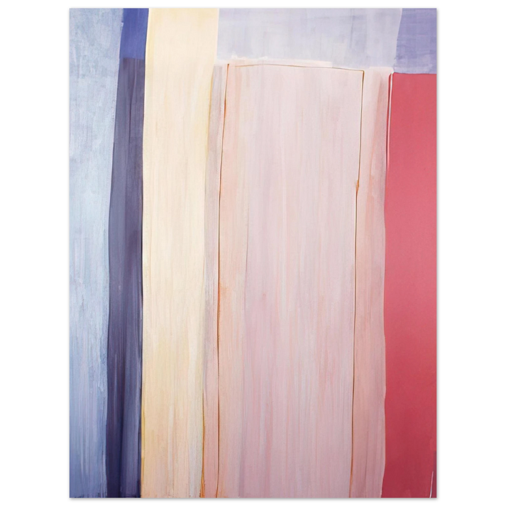 Ronnie Landfield - Trains and Oceans - 1973  75x100 cm / 30x40inches Fine Art Poster