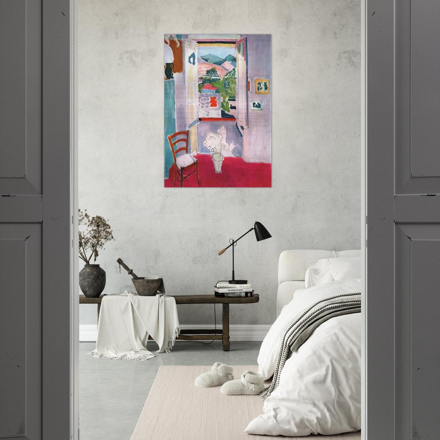 OPEN WINDOW AT COLLIOURE 1910 - Henri Matisse Brushed Aluminum Print - 70x100 cm / 28x40 inches | Henri Matisse Aluminum Print | Henri Matisse Prints