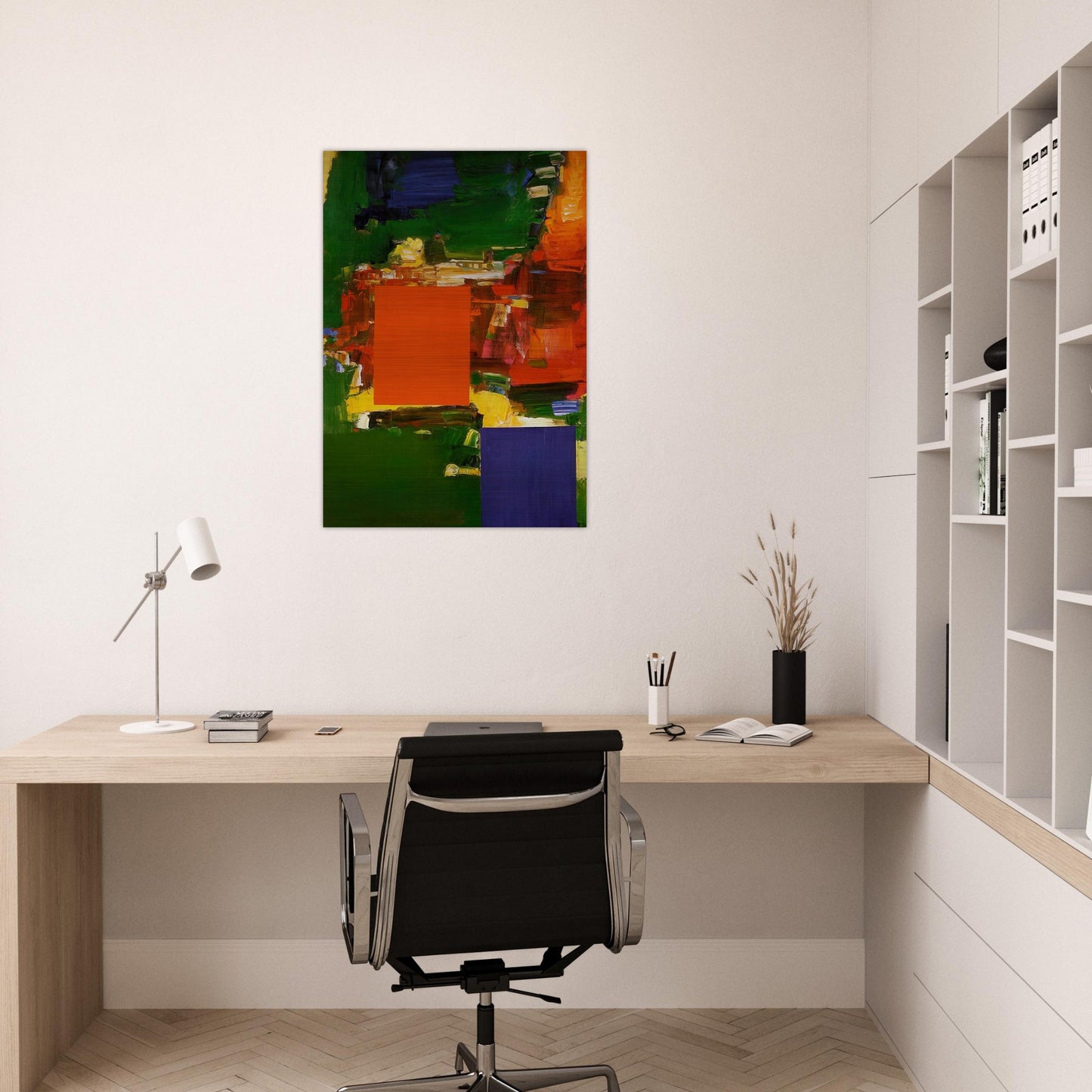 Olive Grove - Hans Hofmann Brushed Aluminum Print - 70x100 cm / 28x40 inches | Hans Hofmann Aluminum Print | Hans Hofmann Prints
