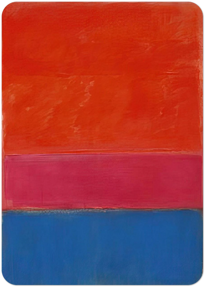No. 1 Royal Red and Blue - 1954 By Mark Rothko Pack of 10 Post Cards | Mark Rothko Post Cards | A6 (10.5 x 14.8 cm) - 4.1 x 5.8 inches
