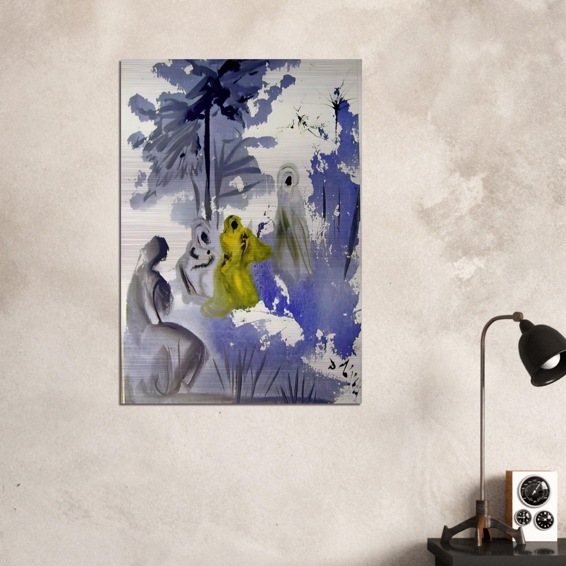 FAMILIA RUTH MOABITIDIS 1964 - Salvador Dali Brushed Aluminum Print - 70x100 cm / 28x40 inches | Salvador Dali Aluminum Print | Salvador Dali Prints