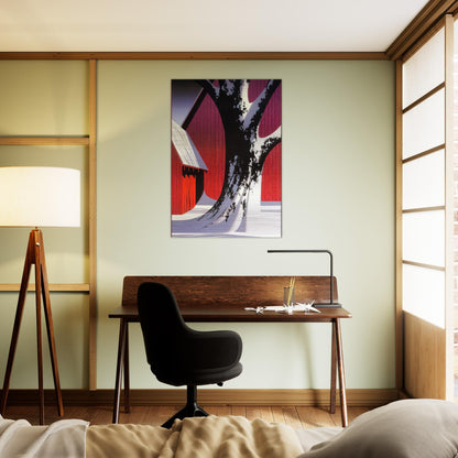 Ruby - Eyvind Earle Brushed Aluminum Print - 70x100 cm / 28x40 inches | Eyvind Earle Aluminum Print | Eyvind Earle Prints