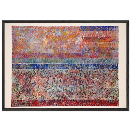 St Albans - Sam Gilliam 70x100 cm / 28x40 inches Framed Art Print – Black Wooden Frame
