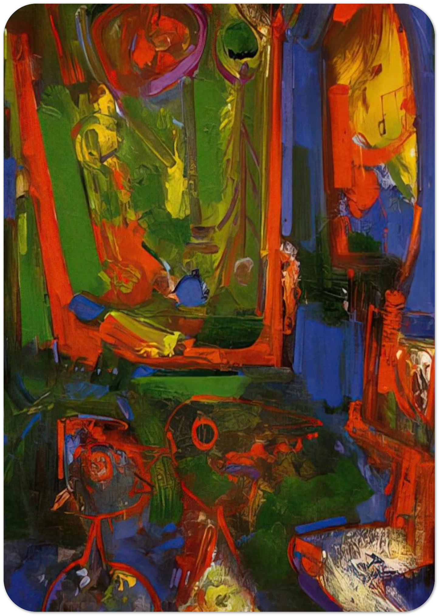 Asklepois By Hans Hofmann Pack of 10 Post Cards | Hans Hofmann Post Cards | A6 (10.5 x 14.8 cm) - 4.1 x 5.8 inches