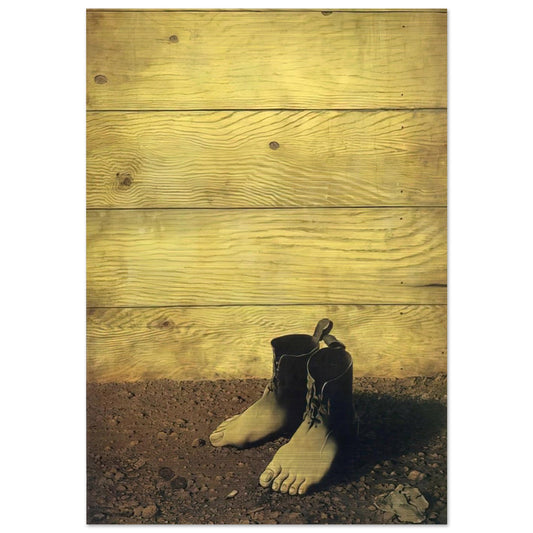 THE RED MODEL 1934 - Rene Magritte Brushed Aluminum Print - 70x100 cm / 28x40 inches | Rene Magritte Aluminum Print | Rene Magritte Prints