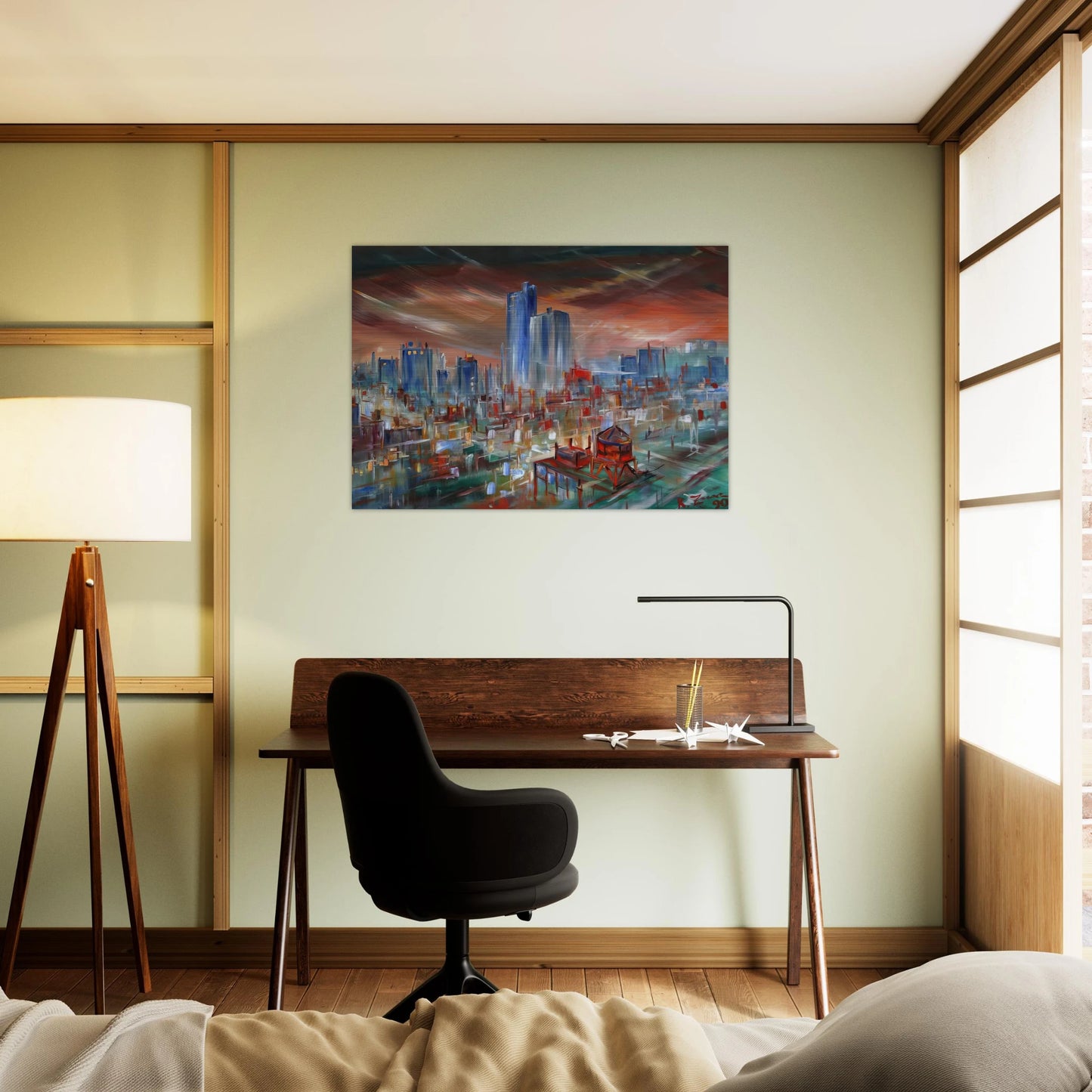Big City - Konrad Zuse Brushed Aluminum Print - 70x100 cm / 28x40 inches | Konrad Zuse Aluminum Print | Konrad Zuse Prints