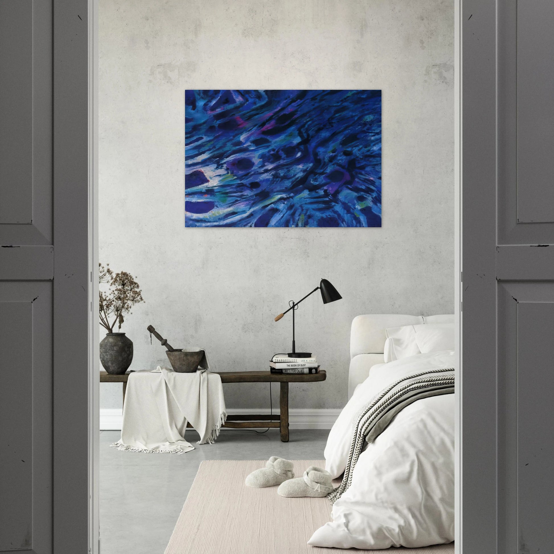Eaux vives - 1979 - Alfred Manessier Brushed Aluminum Print - 70x100 cm / 28x40 inches | Alfred Manessier Aluminum Print | Alfred Manessier Prints