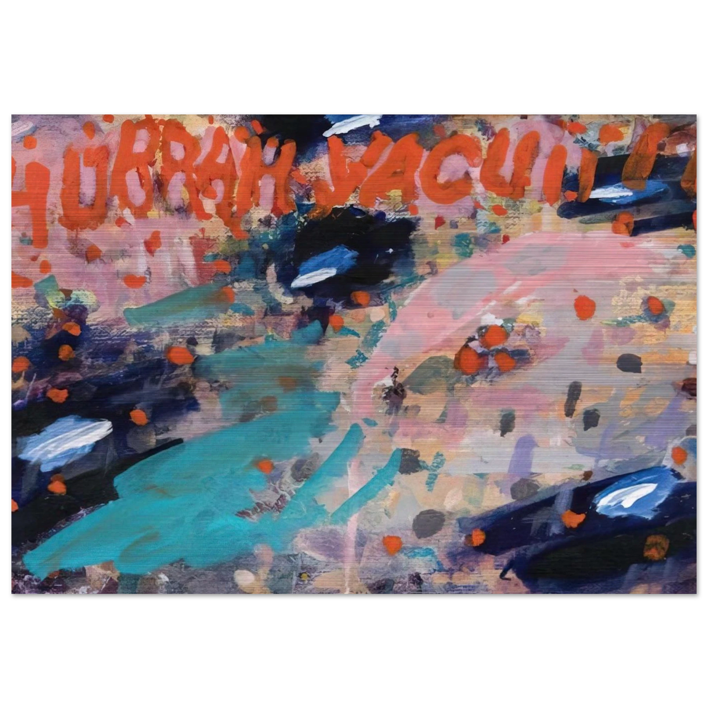 Hurrah Vacuii!! - 1988 - Paul Thek Brushed Aluminum Print - 70x100 cm / 28x40 inches | Paul Thek Aluminum Print | Paul Thek Prints