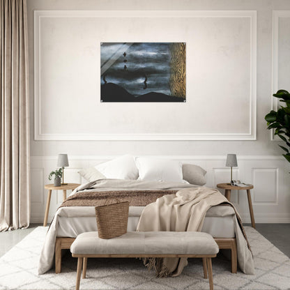 THE LINING OF SLEEP 1928 - Rene Magritte Acrylic Print - 70x100 cm / 28x40″ inches