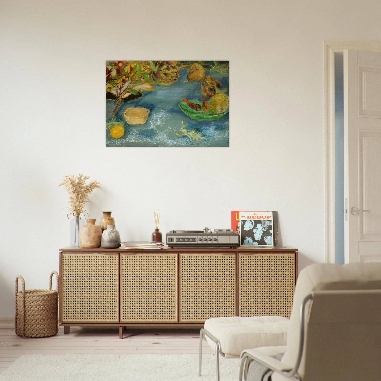 Still life with artichokes - 1956 - Le Pho Brushed Aluminum Print - 70x100 cm / 28x40 inches | Le Pho Aluminum Print | Le Pho Prints
