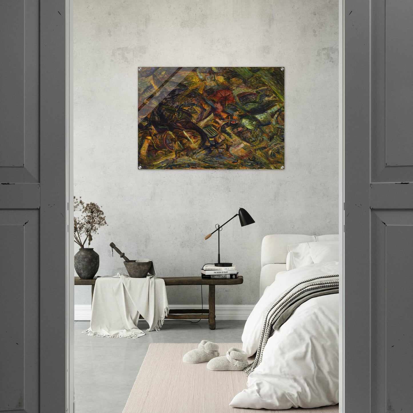 JOLTS OF A CAB 1911 - Carlo Carra Acrylic Print - 70x100 cm / 28x40″ inches