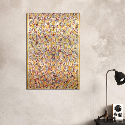 DANCERS ON A PLANE - Jasper Johns Brushed Aluminum Print - 70x100 cm / 28x40 inches | Jasper Johns Aluminum Print | Jasper Johns Prints