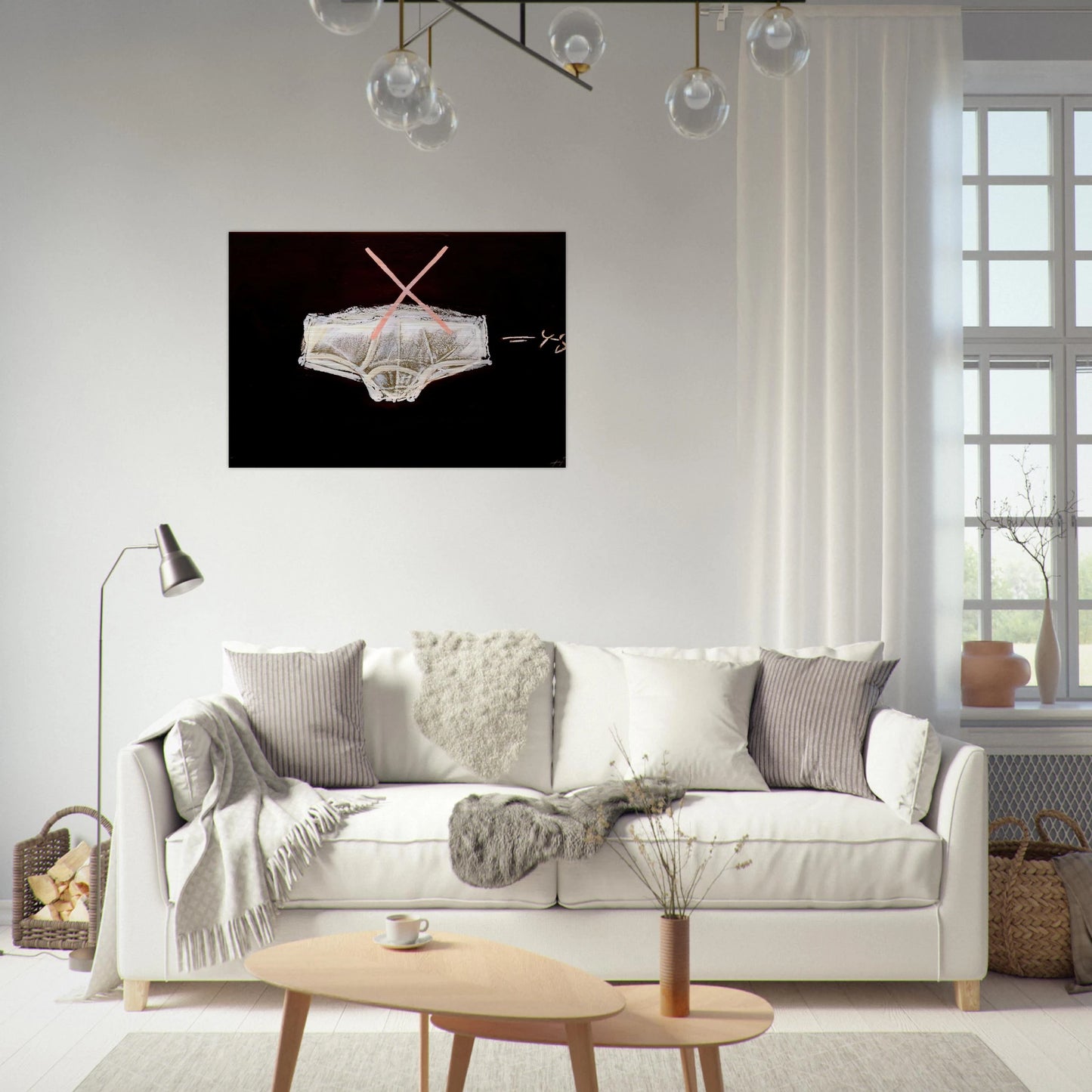 ROBA INTERIOR 1972 - Antoni Tapies Brushed Aluminum Print - 70x100 cm / 28x40 inches | Antoni Tapies Aluminum Print | Antoni Tapies Prints