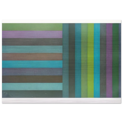 Horizontal Colour Bands and Vertical Colour Bands I - Sol LeWitt Brushed Aluminum Print - 70x100 cm / 28x40 inches | Sol LeWitt Aluminum Print | Sol LeWitt Prints