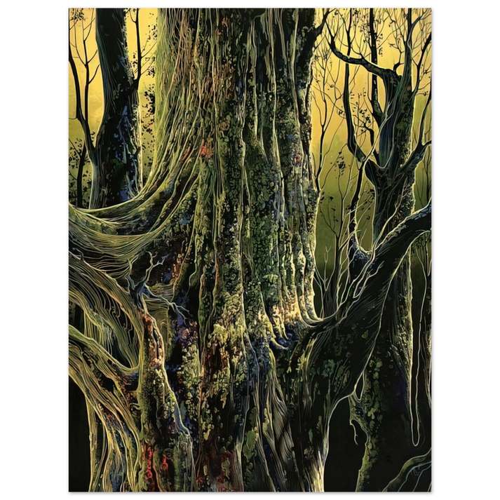 Eyvind Earle - Ancient Tree  75x100 cm / 30x40inches Fine Art Poster