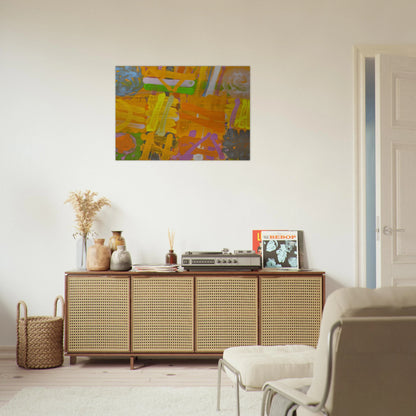 Pomona - 1991 - Albert Irvin Brushed Aluminum Print - 70x100 cm / 28x40 inches | Albert Irvin Aluminum Print | Albert Irvin Prints