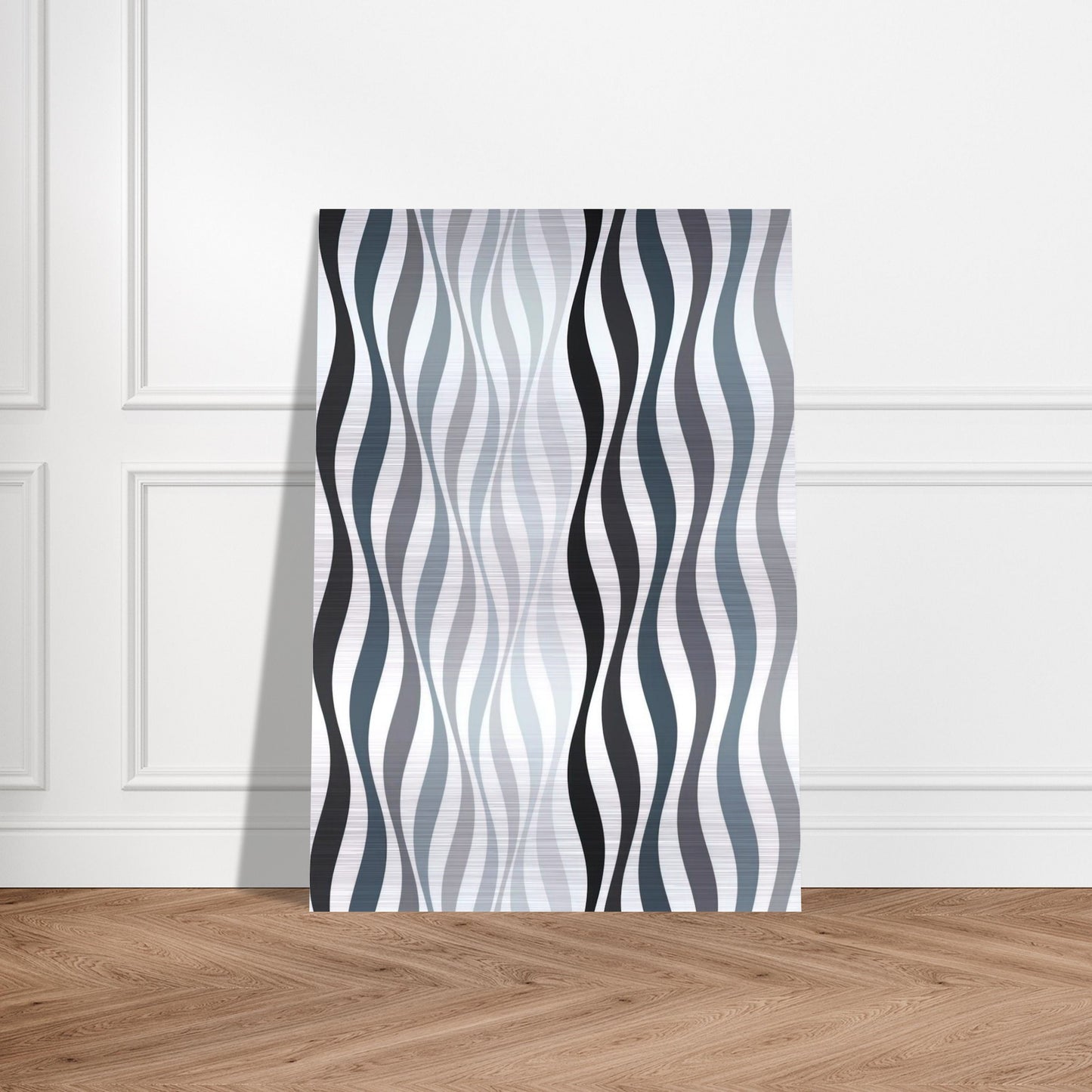 ARREST 2 1965 - Bridget Riley Brushed Aluminum Print - 70x100 cm / 28x40 inches | Bridget Riley Aluminum Print | Bridget Riley Prints