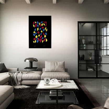 ORCHESTRA III 1980 - Anni Albers Brushed Aluminum Print - 70x100 cm / 28x40 inches | Anni Albers Aluminum Print | Anni Albers Prints