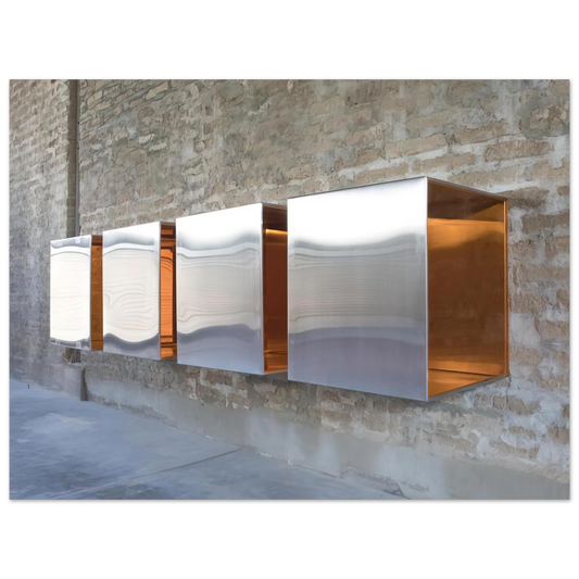 Donald Judd - Untitled First Multi-Unit Work - 1966  75x100 cm / 30x40inches Fine Art Poster