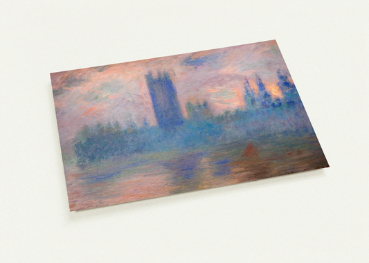 Houses of Parliament, Westminster By claude monet Pack of 10 Post Cards | claude monet Post Cards | A6 (10.5 x 14.8 cm) - 4.1 x 5.8 inches