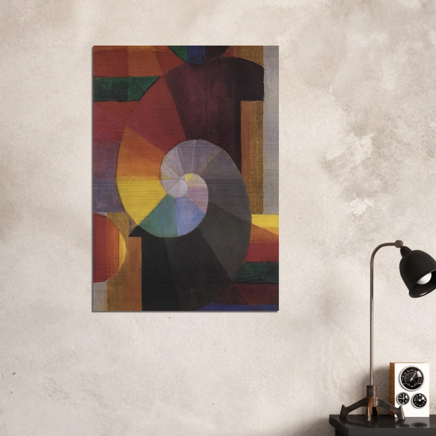 The Meeting - Johannes Itten Brushed Aluminum Print - 70x100 cm / 28x40 inches | Johannes Itten Aluminum Print | Johannes Itten Prints