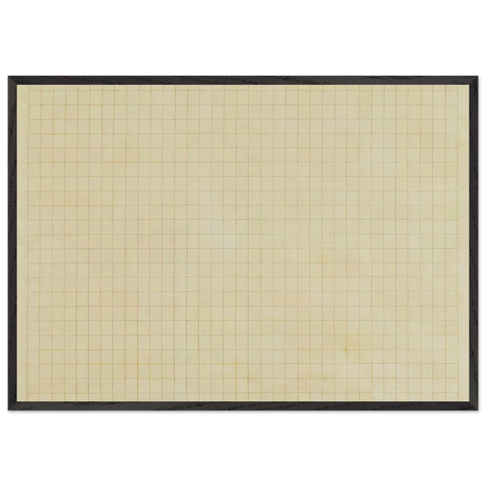 The Harvest - Agnes Martin 70x100 cm / 28x40 inches Framed Art Print – Black Wooden Frame