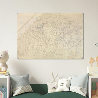 Academy - Cy Twombly Acrylic Print - 70x100 cm / 28x40″ inches