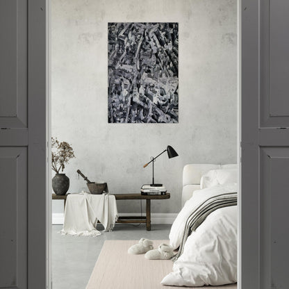 TOWNSCAPE F 1968 - Gerhard Richter Brushed Aluminum Print - 70x100 cm / 28x40 inches | Gerhard Richter Aluminum Print | Gerhard Richter Prints