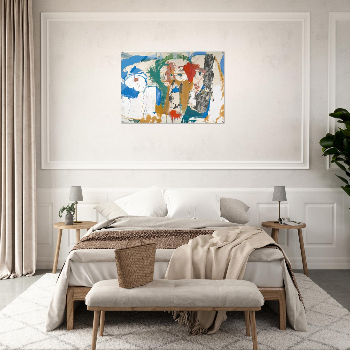 Madridscape, 1959- - Helen Frankenthaler Acrylic Print - 70x100 cm / 28x40″ inches