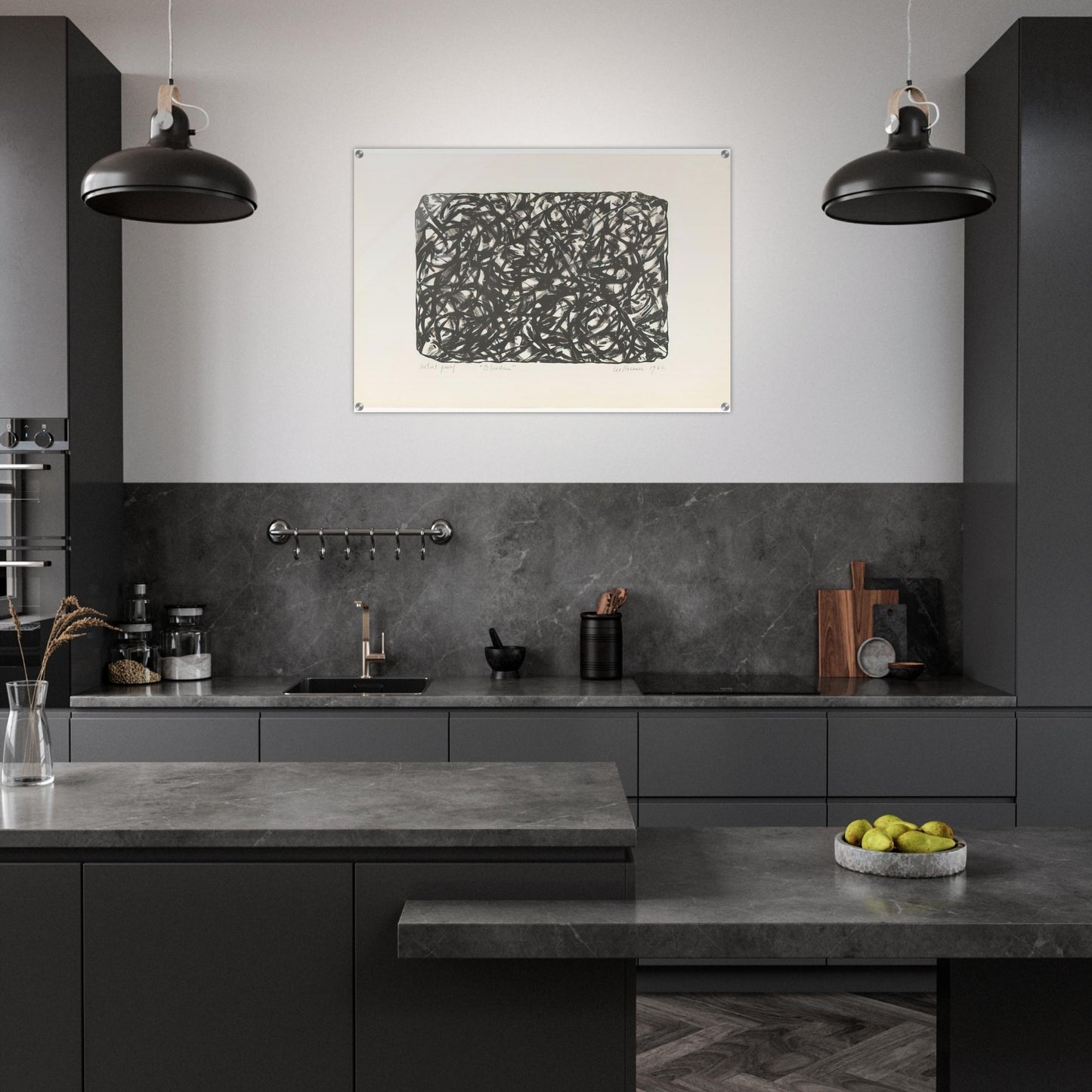 Obsidian - Lee Krasner Acrylic Print - 70x100 cm / 28x40″ inches | Lee Krasner Wall Art | Lee Krasner Prints
