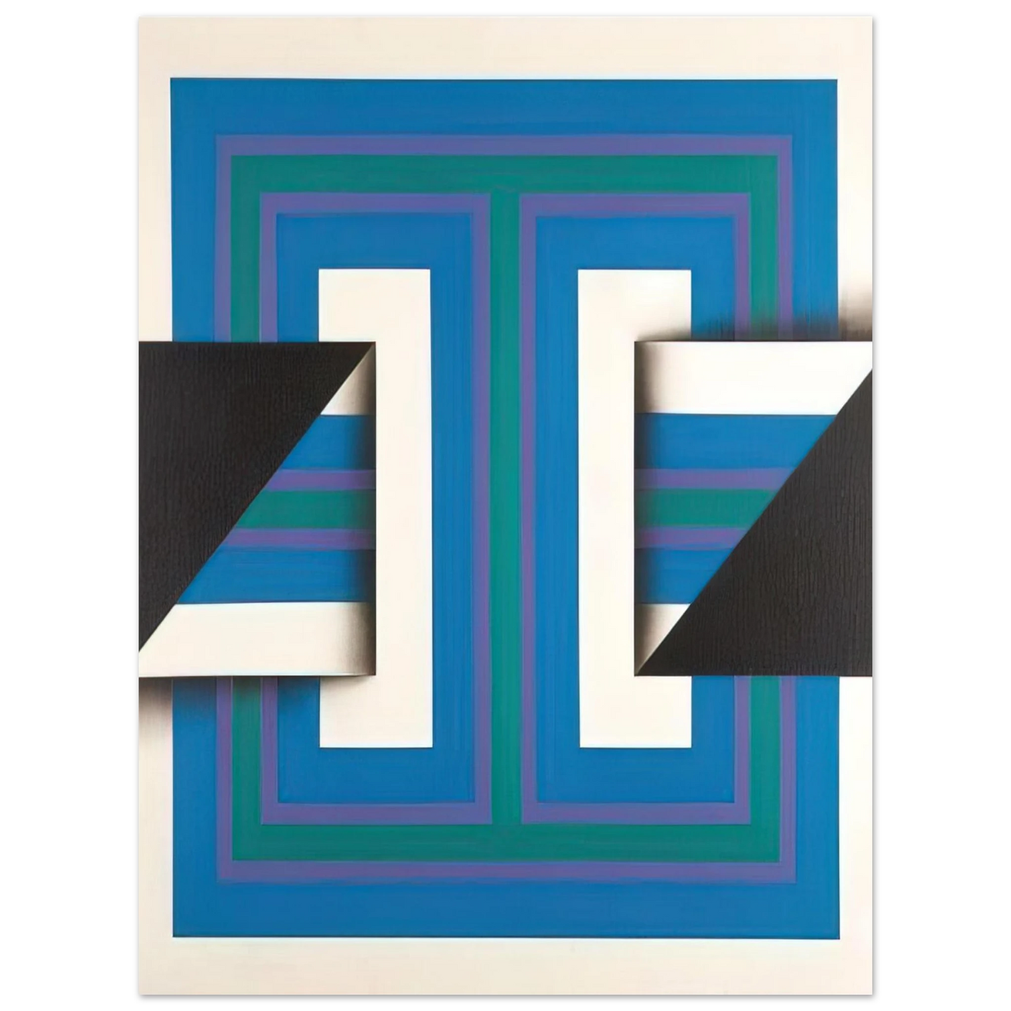 Omar Rayo - Palindrome 10 - 1967  75x100 cm / 30x40inches Fine Art Poster