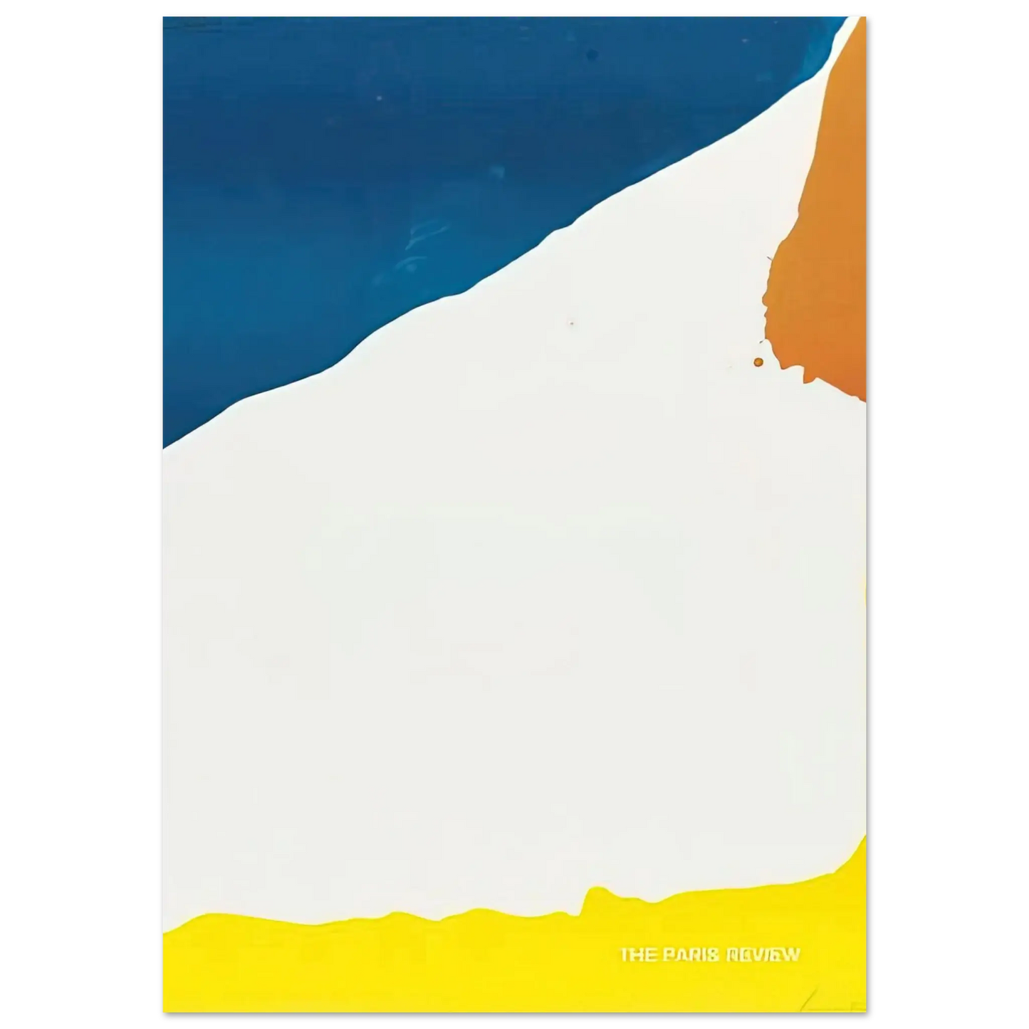 Helen Frankenthaler - Paris Review - 1966 Wall art - 28x43  cm / XL (11x17 Inches) - Premium Wooden Framed Poster With Fine Art Paper - Wood frame