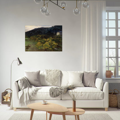 Landscape near Grasse - John Singer Sargent Brushed Aluminum Print - 70x100 cm / 28x40 inches | John Singer Sargent Aluminum Print | John Singer Sargent Prints