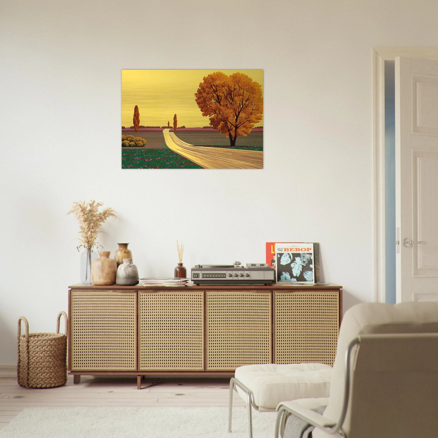 Autumn - Hiroshi Nagai Brushed Aluminum Print - 70x100 cm / 28x40 inches | Hiroshi Nagai Aluminum Print | Hiroshi Nagai Prints