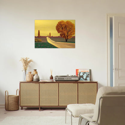 Autumn - Hiroshi Nagai Brushed Aluminum Print - 70x100 cm / 28x40 inches | Hiroshi Nagai Aluminum Print | Hiroshi Nagai Prints