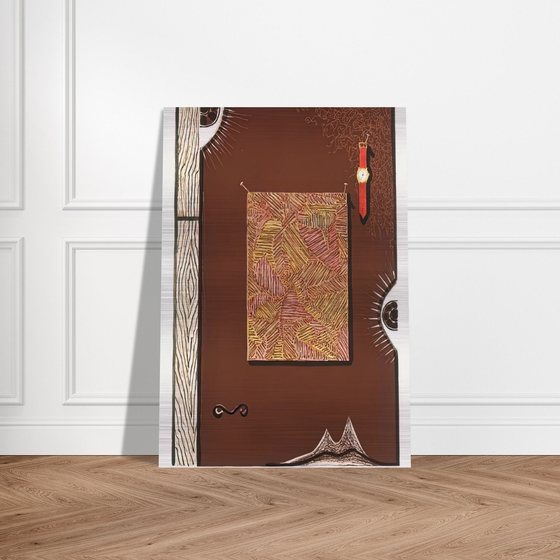 FACE WITH WATCH 1996 - Jasper Johns Brushed Aluminum Print - 70x100 cm / 28x40 inches | Jasper Johns Aluminum Print | Jasper Johns Prints