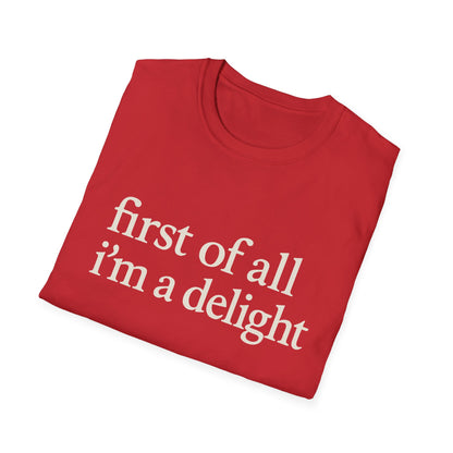 Allereerst ben ik een Leuke Shirt, Grappig Citaat T-shirt voor Vrouwen, Sassy Zegging Trui, Geestig Grafisch Cadeau voor Beste Vriendin
